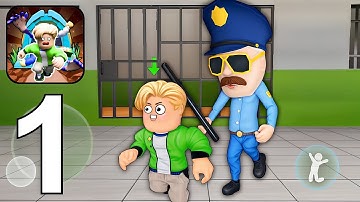 Parkour Escape: Obby Prison Run - Gameplay Walkthrough Part 1 - Parkour Prison Escape (Android, iOS)