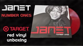 Janet Jackson - Number Ones - Target Red Translucent Vinyl Unboxing