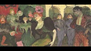 Toulouse Lautrec, tableaux. Musique : Rachmaninov