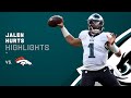 Jalen Hurts' Best Plays from 2-TD Game vs. Broncos | NFL 2021 Highlights