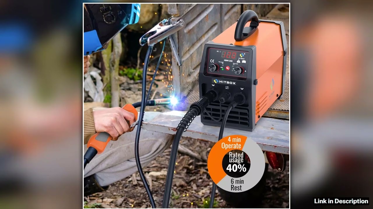 HITBOX MIG200 3 in 1 IGBT Inverter Welder 220V MIGMMALift TIG Synergy Welding Machine Portable ARC
