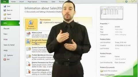 How To Protect Your Files With Password in Microsoft Excel 2010