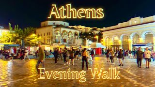 Athens, Greece 🇬🇷 | November 2023 | 4K Walking Tour