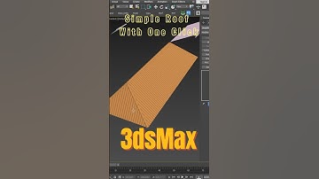 Simple roof in One click#3dsmax #vray #tutorial #3dmodeling @mouldercreations