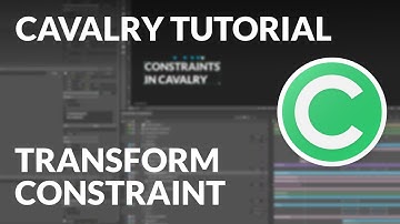 Cavalry Tutorial - Transform Constraint [Fancy Spinning Boxes]