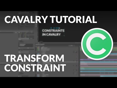 Cavalry Tutorial - Transform Constraint [Fancy Spinning Boxes]