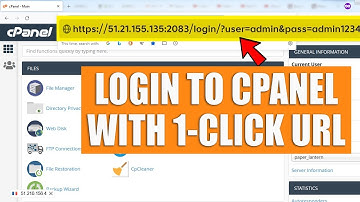 How to login to your cPanel via direct URL in 1 click?