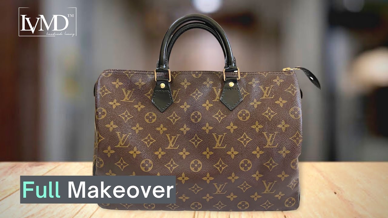 Louis Vuitton Speedy 40 Custom Painted