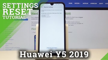 How to Reset Settings in HUAWEI Y5 2019 - Restore Settings to Default