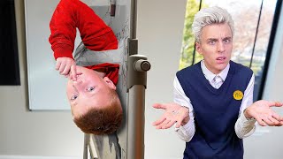 Extreme HideandSeek IN SCHOOL with my Younger Brother ! Challenge