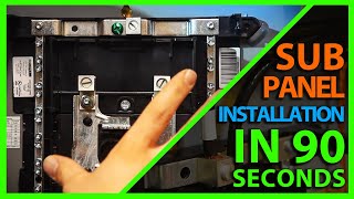 How To Install a Sub Panel In 90 Seconds by Benjamin Sahlstrom 10,858 views 7 months ago 1 minute, 30 seconds