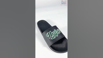 Custom slippers with embroidery logo | Unique design | High quality #shorts