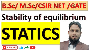 LECTURE - 19 II STABILITY OF EQUILIBRIUM II STATICS
