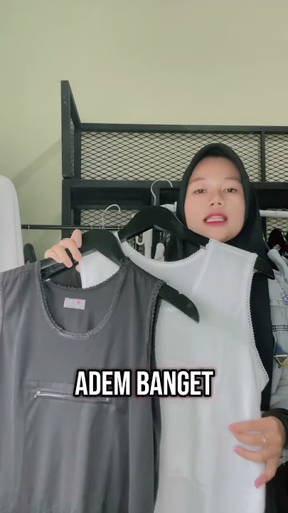 Kaos Singlet Wanita Umroh Hitam Bahan Katun Dingin Hiban Store #perlengkapanhajidanumroh