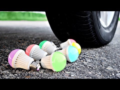 Alpastando Experimento Crushing Crunchy Soft Things By Car EXPERIMENT CAR Vs LIGHT BULB