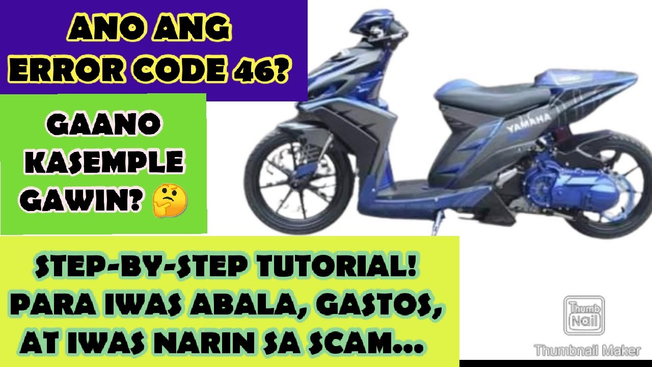 ERROR CODE 46 MIO I 125 YouTube
