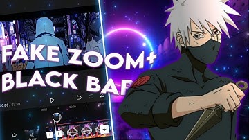 Fake zoom + Black bars | CapCut tutorial
