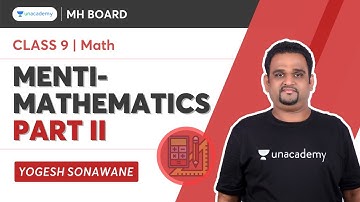 MENTI- Mathematics Part II | SSC Class 9 | Math | Yogesh Sonawane | Unacademy Maharashtra Board