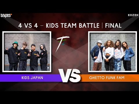 SNIPES FUNKIN STYLEZ 2019 - KIDZ TEAM BATTLE - FINAL -  Kids Japan vs. Ghetto Funk Family