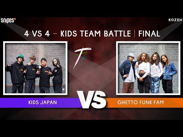 SNIPES FUNKIN STYLEZ 2019 - KIDZ TEAM BATTLE - FINAL -  Kids Japan vs. Ghetto Funk Family class=