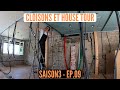 S3e09 renovation grange je pose la premiere cloison cest faux et petit house tour