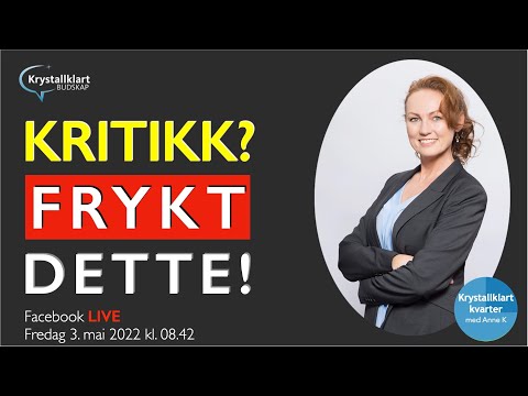 Video: Når man får konstruktiv kritikk bør man?