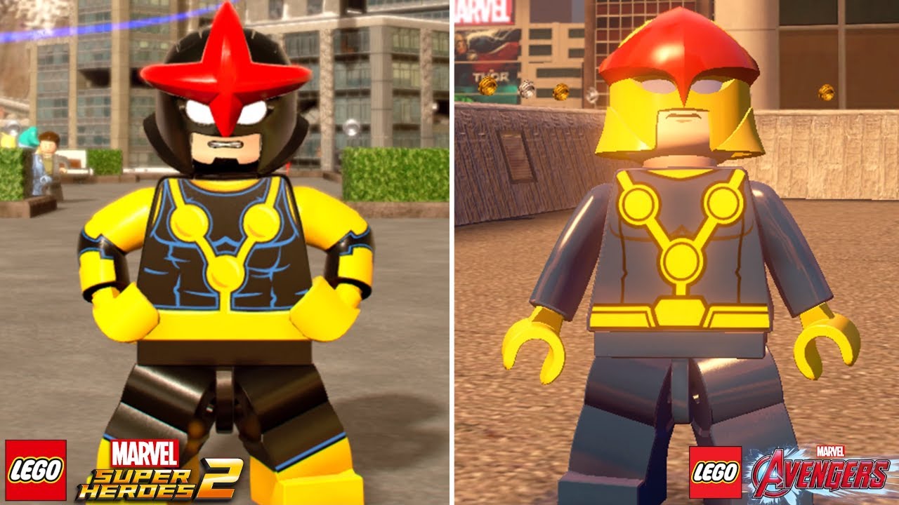 drøm ide Gå en tur LEGO Marvel Super Heroes 2 vs LEGO Marvel's Avengers Characters (Side by  Side Comparison) Part 5 - YouTube