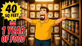 How to Store a Year of Food in 40 Square Feet