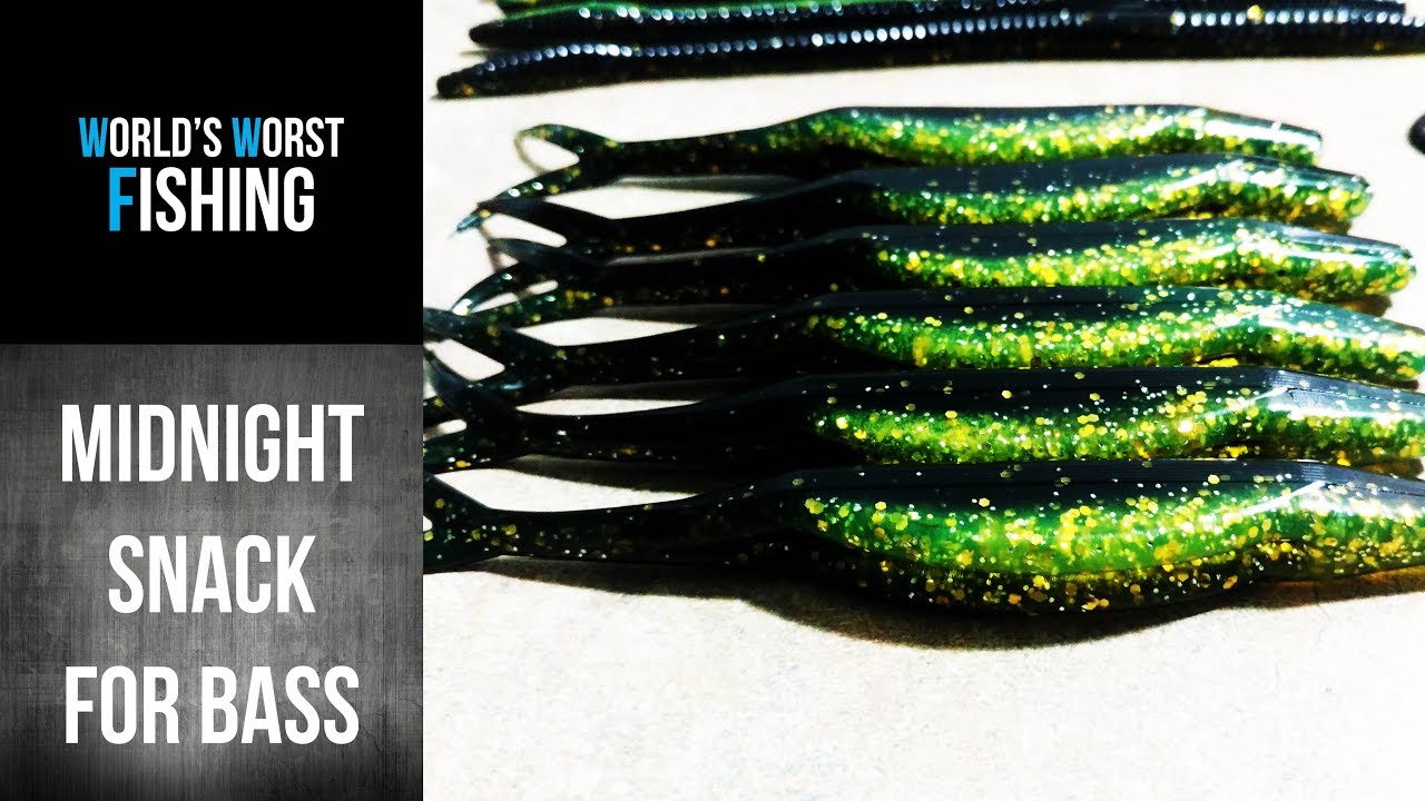 POPULAR COLORS: MIDNIGHT CHARTREUSE! Making Soft Plastic Lures. 