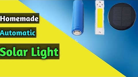 AUTOMATIC SOLAR LIGHT ON OFF|  RECHARGEABLE