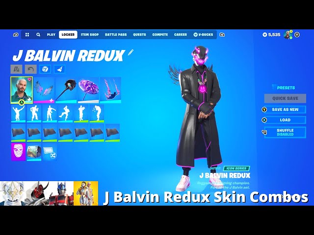 J Balvin Returns to Fortnite with the J Balvin Redux Outfit!