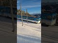 Einfahrt des Triebwagens #BDhe 4/4 Nr.15 in Rigi Staffel. #rigibahnen #schweiz #winter