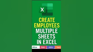 How To Create Employes Sheets In Excel 💥 #excel #youtubeshorts #excelsheets #186