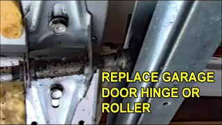 Fix Garage Door Hinge and Roller Wheel Repair - Easy, $20 Replace