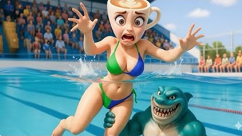 SIGMA GIRL: BALLERINA CAPPUCCINA JOIN THE SWIMMING RACE - Evil Espressona Signora | ZipStory