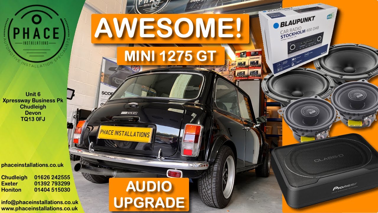 OLD SKOOL MINI 1275 GT Audio upgrade from PHACE installations