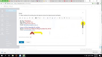 Cách tạo chữ ký zoho mail