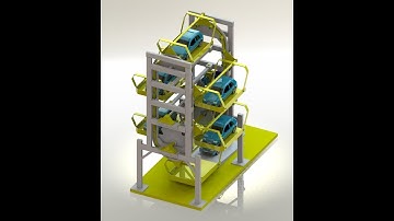 Vertical rotating parking system || Download free 3D models #100209