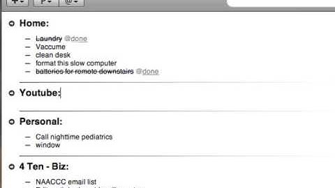 TaskPaper - Mac OS X application