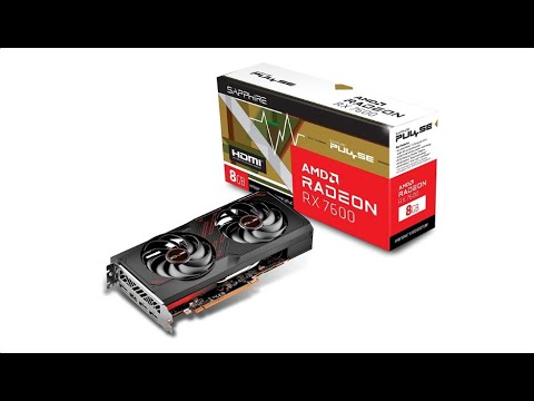 Sapphire 11324-01-20G Pulse AMD Radeon RX 7600 Gaming Graphics Card with 8GB GDDR6, AMD RDNA 3