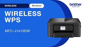 MFCJ1410DW set up wireless with WPS - Windows