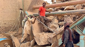 PLAYING with GIANT Rocks! ASMR Rock Quarry CRUSHING Operations - Primary Jaw Crusher in Action.