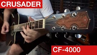 Crusader CF 4000 Sound Test Affordable Acoustic Guitar from FRANCE