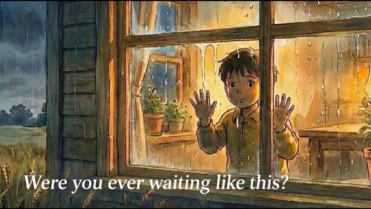 Waiting for Dad on a Rainy Evening 🌧️ | A Quiet Ghibli Inspired Story