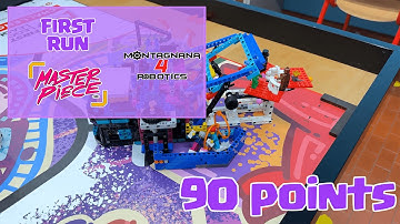 FLL MasterPiece | First Run 90 points  - Montagnana4Robotics