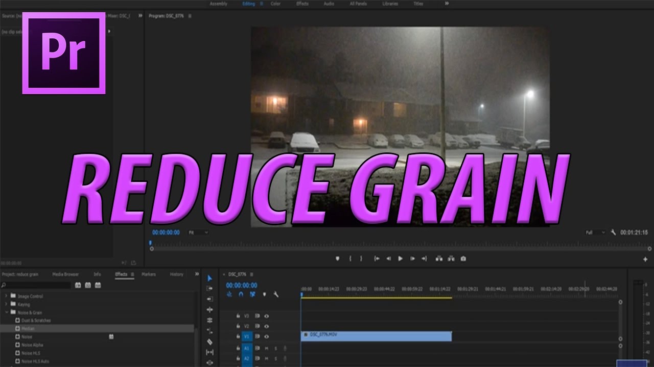 premiere pro noise reduction