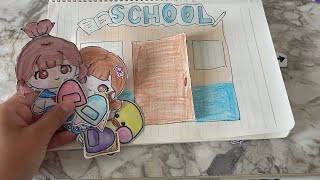 🍄paper diy🍄asmr tutorial🌷go to school🏫