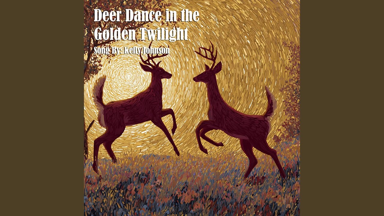 Deer Dance in the Golden Twilight