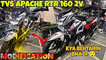 ALWAR se lekar aaye TVS APACHE RTR 160 2v Modification Karane | Crash guard | Saddle stay | TopRack