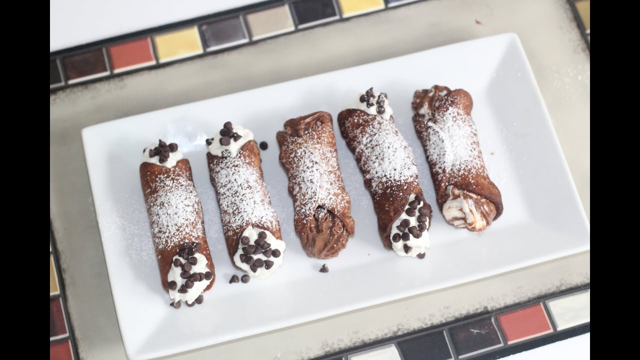 How to Make Cannoli Shells Recipe with Two Fillings without Egg and Wine | Bhavna